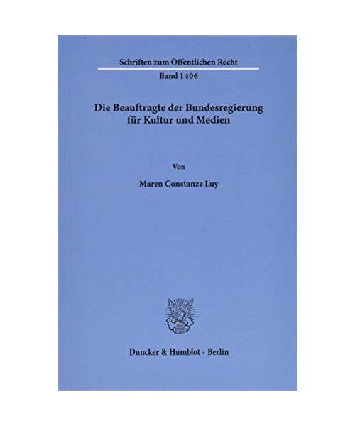 Die Beauftragte der Bundesregierung für Kultur und Medien.