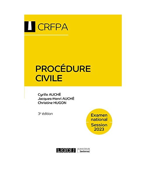 Procédure civile - CRFPA - Examen national Session 2023