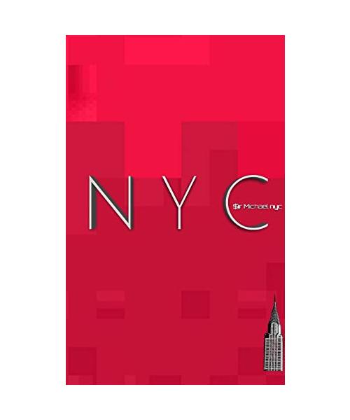 NYC  iconic  Chrysler  building ruby red creative blank journal $ir Michael designer limited   edition