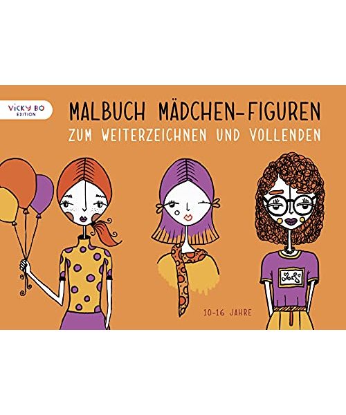 Malbuch Mädchen-Figuren
