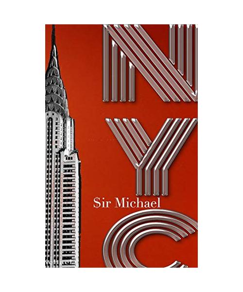 NYC chrysler Building Orange  Blank note Book  $ir Michael  Designer  edition