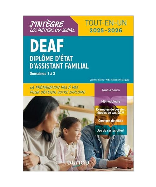 DEAF - Tout-en-un 2025-2026: Diplôme d'État d'assistant familial (2025-2026)