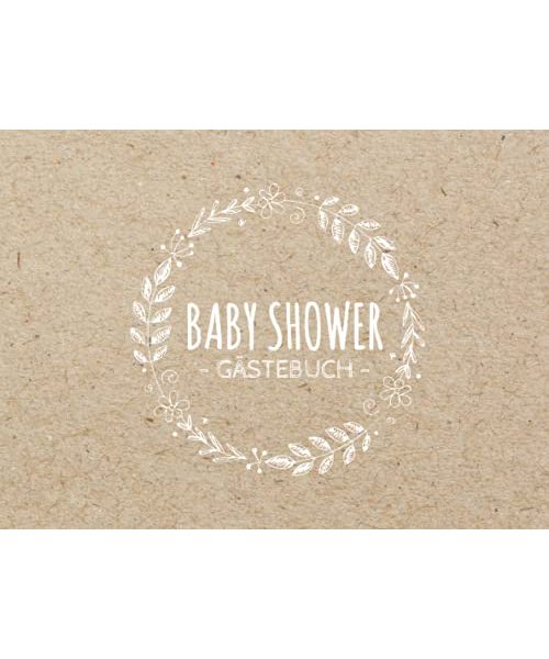 Baby Shower Gästebuch: Erinnerungsalbum zum Ausfüllen von Gästen & zum Einkleben von Fotos | Neutrales Design Junge & Mädchen | Gastgeschenk Babyparty | Babyshower Geschenkidee Boy & Girl
