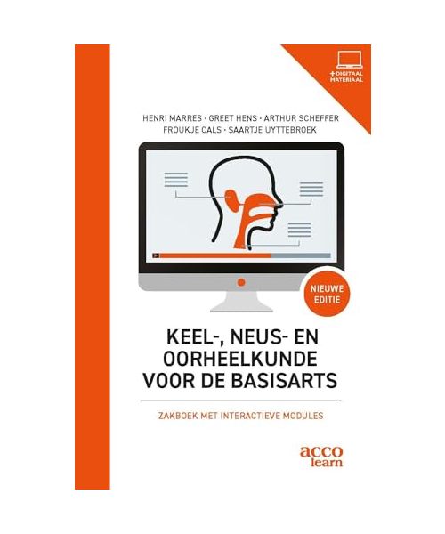 Zakboek keel-, neus-, oorheelkunde: Zakboek met interactieve modules (Acco learn)