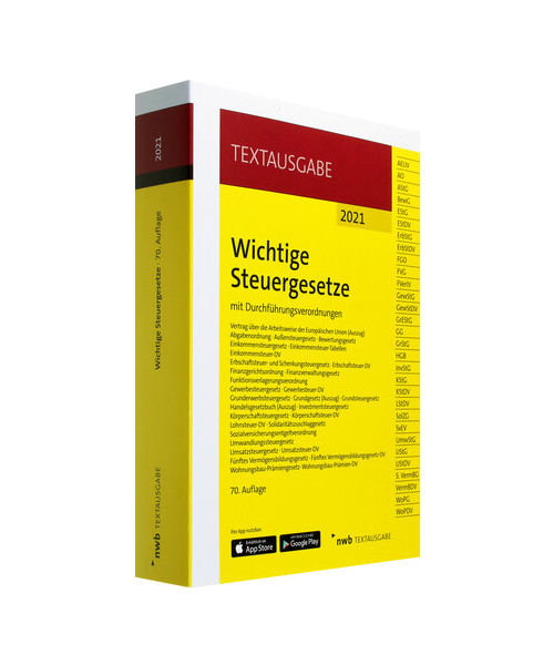 Wichtige Steuergesetze