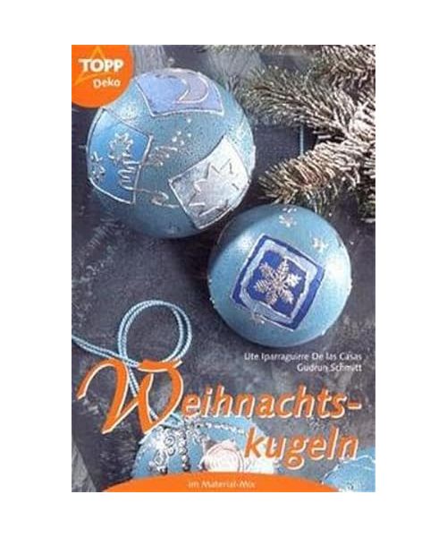 Weihnachtskugeln im Materialmix.