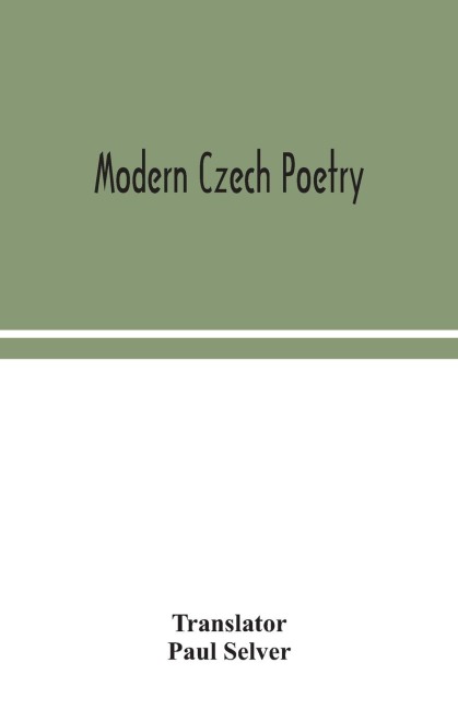 Modern Czech Poetry