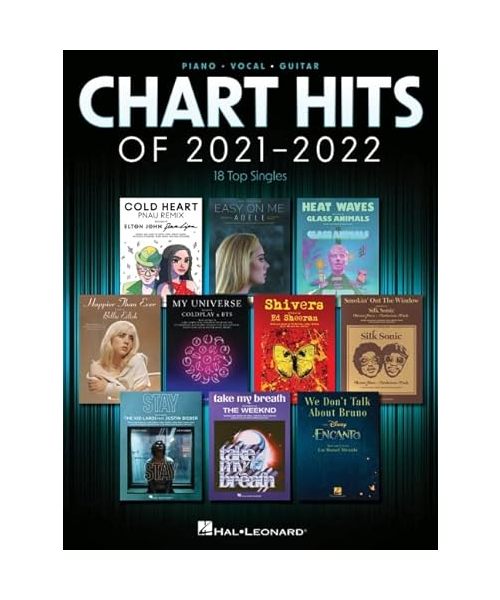 Chart Hits of 2021-2022: 18 Top Singles Arranged for Piano/Vocal/Guitar