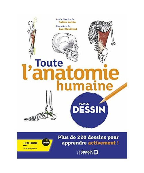 Toute l’anatomie humaine par le dessin: Plus de 220 dessins pour apprendre activement !