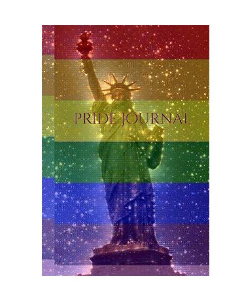 Pride Rainbow statue of liberty creative blank  journal