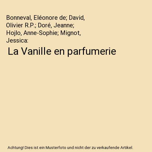 La Vanille en parfumerie
