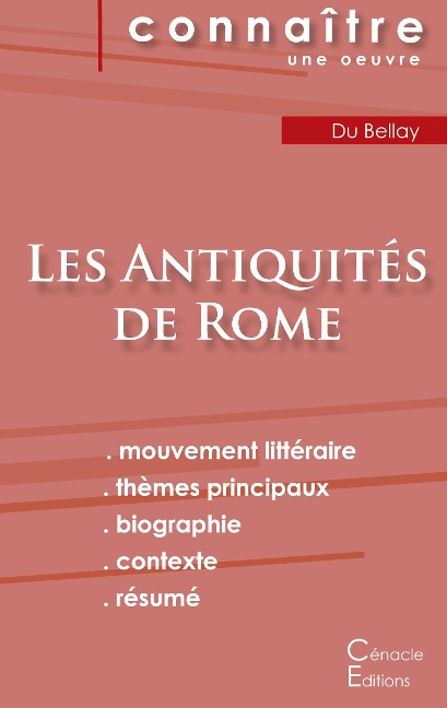 Fiche de lecture Les Antiquités de Joachim du Bellay (Analyse littéraire de référence et résumé complet)