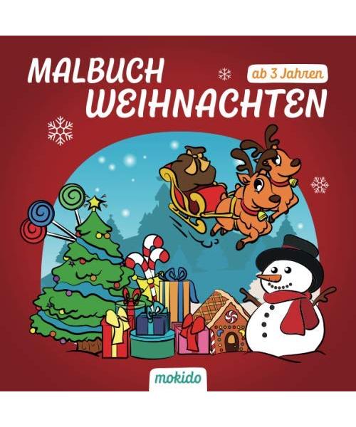 Malbuch Weihnachten ab 3 Jahren: Ein schönes Weihnachtsfest mit Nikolaus & Co. Kinder Malbuch zum Malen, Kritzeln und Sammeln. Für Mädchen und Jungen.