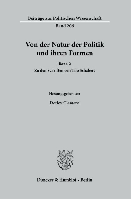 Von der Natur der Politik und ihren Formen.