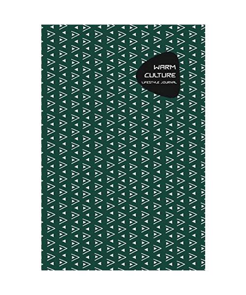 Warm Culture Lifestyle Journal, Write-in Notebook, Dotted Lines, Wide Ruled Medium Size (A5), 6 x 9 In (Olive Green)