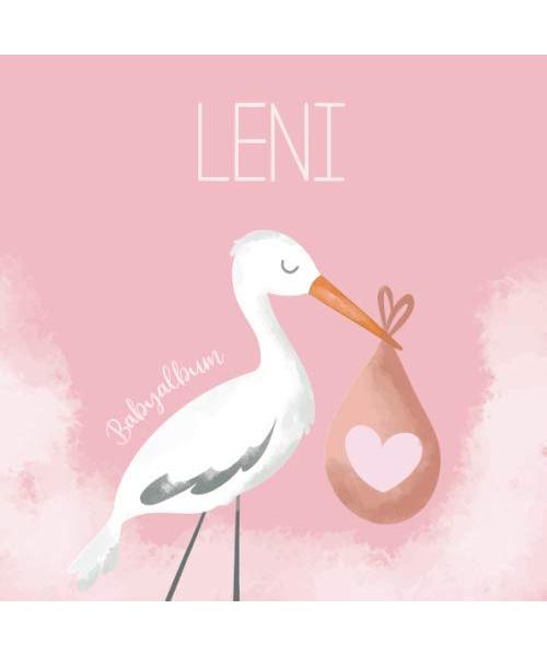 Leni Babyalbum: Babybuch zum Eintragen, Ausfüllen und Gestalten