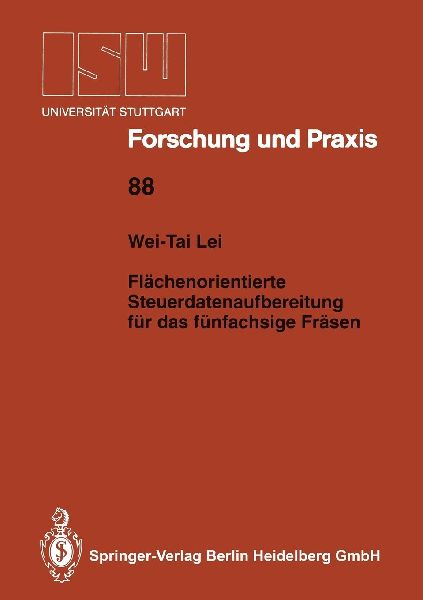 Flächenorientierte Steuerdatenaufbereitung für das fünfachsige Fräsen