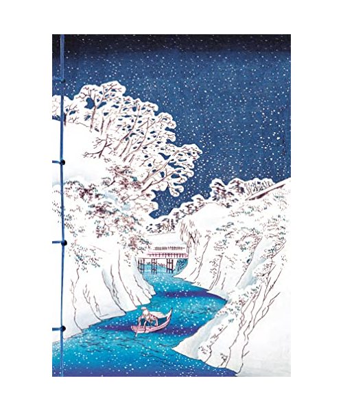 Carnet Hazan La neige dans l'estampe japonaise 16 x 23 cm (papeterie)