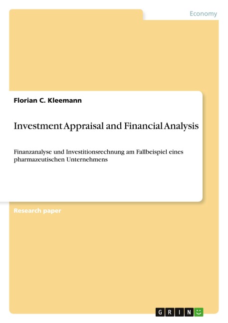 Investment Appraisal and Financial Analysis