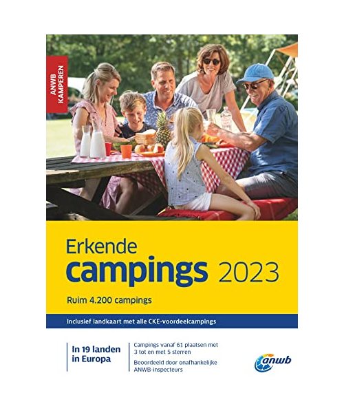 Erkende campings 2023: Ruim 4200 campings (ANWB campinggids)