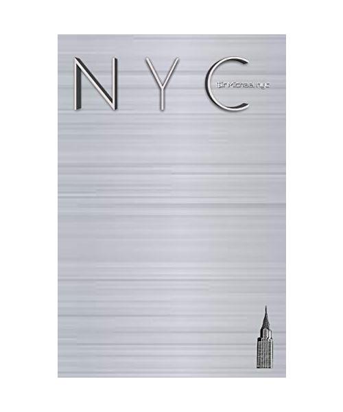 NYC slate  Chrysler  building classic  grid paper  Notepad  $ir Michael Limited edition