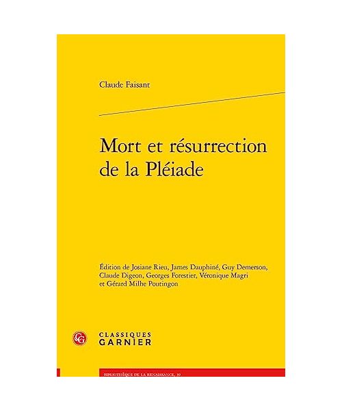 Mort Et Resurrection de la Pleiade