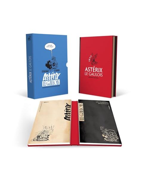 Astérix Le Gaulois N°1 - Coffret anniversaire 65 ans: Coffret édition anniversaire : Le scénario ; Les planches originales