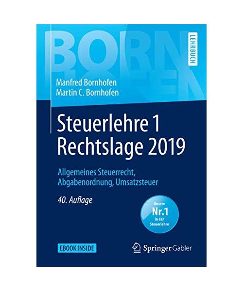 Steuerlehre 1 Rechtslage 2019