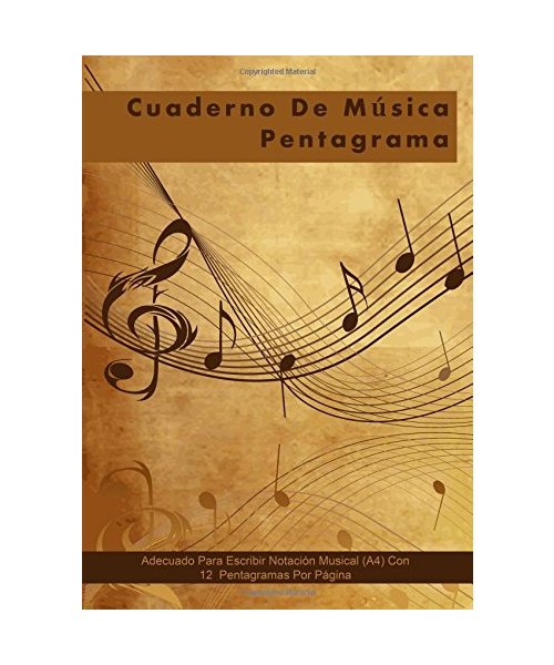 Cuaderno De Musica Pentagrama: Adecuado Para Escribir Notación Musical (A4) Con 12 Pentagramas Por Página