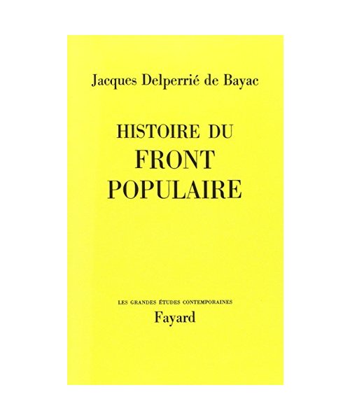 Histoire du Front populaire