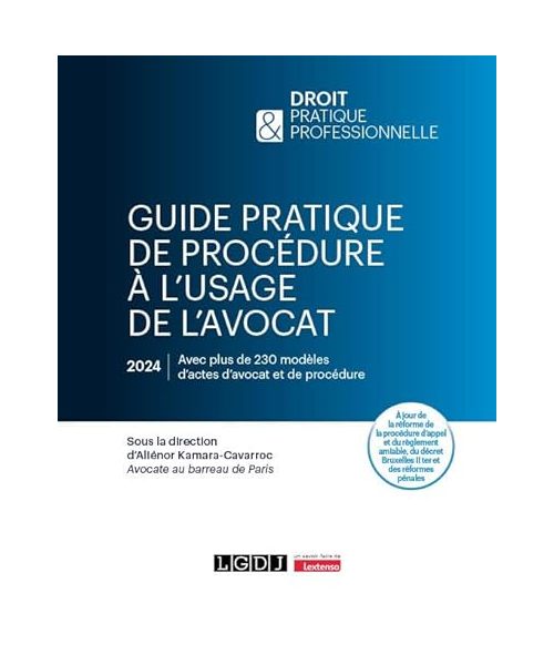 Guide pratique de procédure à l'usage de l'avocat: À jour de la réforme de la procédure d'appel et du règlement amiable, du décret Bruxelles II ter et des réformes pénales