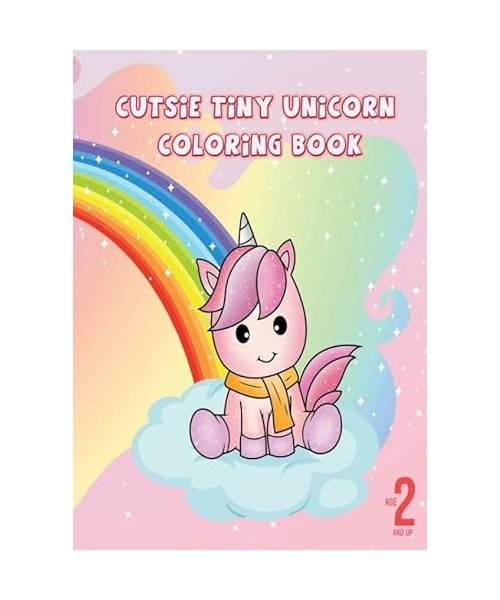 Cutsie tiny unicorn coloring book: unicorn kleurboek voor kinderen