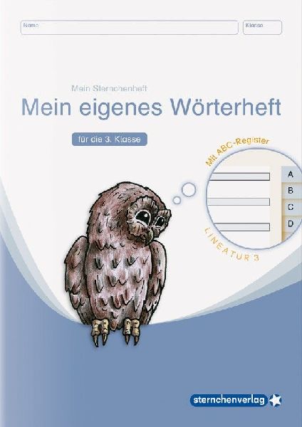 Mein eigenes Wörterheft - Lineatur 3 mit seitlichem ABC-Register