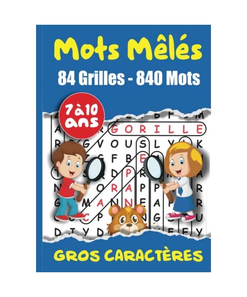 Mots Mêlés 84 grilles - 840 mots: Mots Mêlés Enfants 7 à 10 Ans VOLUME 2 Gros Caractères Thème Nature : Animaux, Fruits, Légumes, Plantes 84 Grilles | ... | Avec Solutions Grand Format 21 x 29,7 cm
