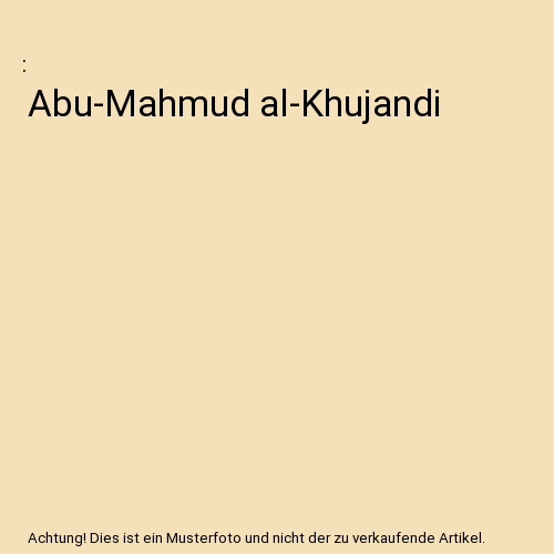 Abu-Mahmud al-Khujandi