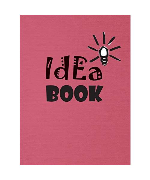 Idea Book: 8.5 x 11 inches, lined paper, 110 pages ( pink notebook/journal/composition book).