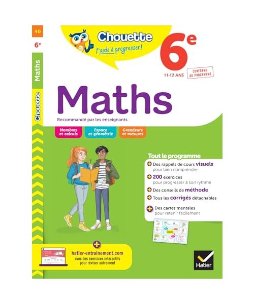 Collection Chouette - Maths: Maths 6e (11-12 ans)
