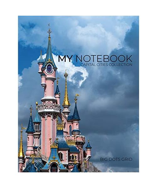 My NOTEBOOK: Block Notes Capital City Cover - PARIS - 101 Pages Dotted Diary Journal Large size (8.5 x 11 inches)