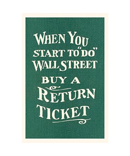 Vintage Journal Wall Street, Return Ticket