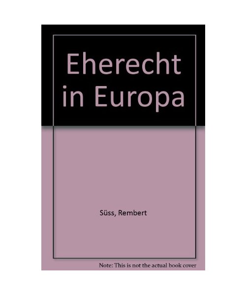 Eherecht in Europa