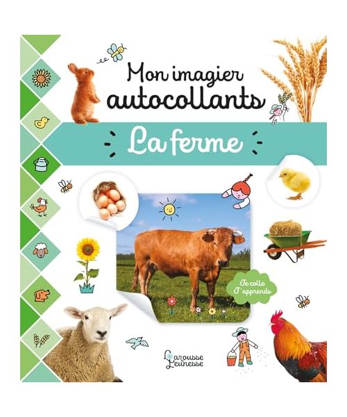 Mon imagier autocollants - La ferme