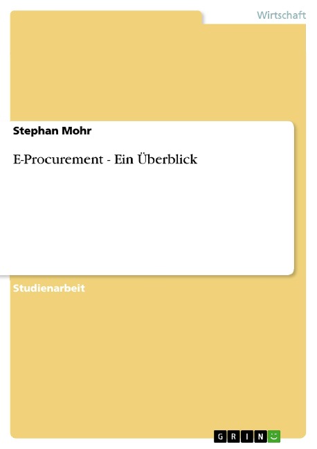 E-Procurement - Ein Überblick