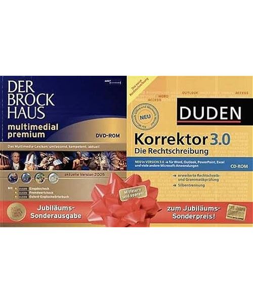 Der Brockhaus Multimedial 2005 premium / Duden Korrektor 3.0. DVD- und CD-ROM für Windows 2000/XP/NT