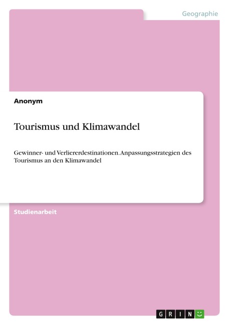 Tourismus und Klimawandel
