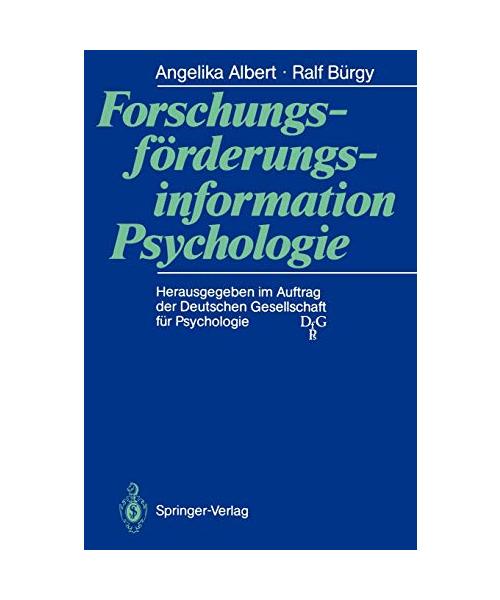 Forschungsförderungsinformation Psychologie