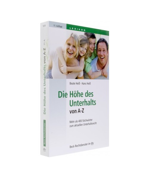 Die Höhe des Unterhalts von A - Z