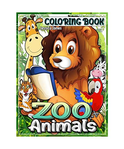 ZOO Animals Coloring Book: Zoo Book Coloring Pages, Animals National Parks Coloring Book Watercolor Coloring Book Kids Animal Coloring Book Nature Coloring Book Cute Coloring Book Zoo Book Childrens