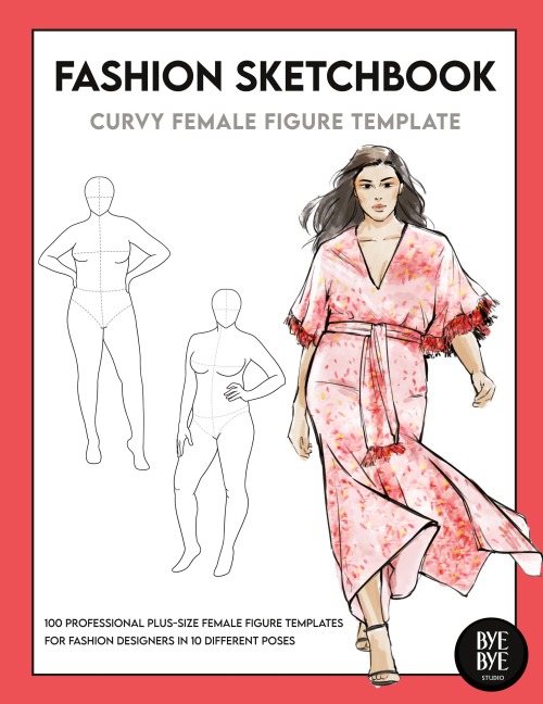 Curvy Female Fashion Figure Template