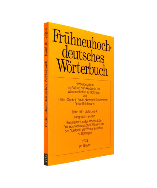 Frühneuhochdeutsches Wörterbuch. Band 10/Lieferung 4