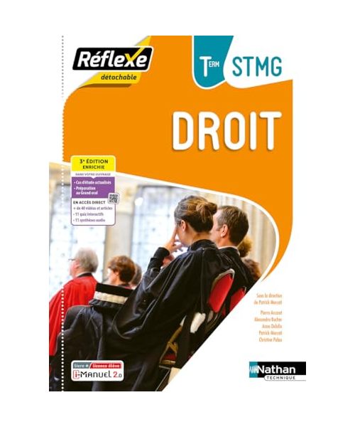 Pochette Réflexe - Droit Tle STMG BAC STMG - 2024 - Pochette - élève - + iManuel